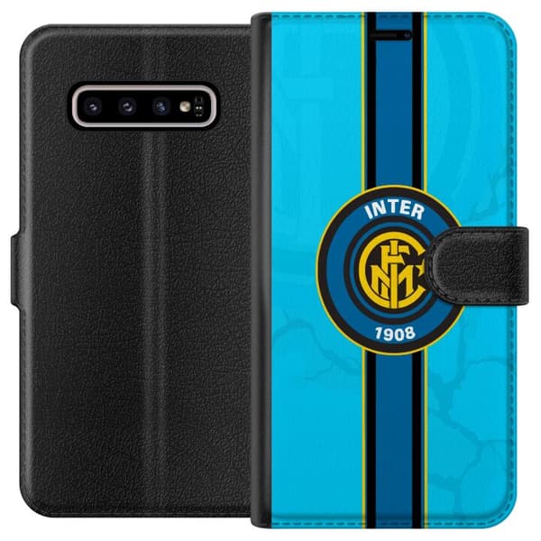 Kompatibelt Lommeboketui til Samsung Galaxy S10+ Inter Milan