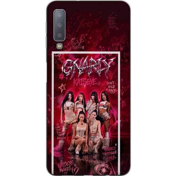 Kompatibelt Mobilskal till Samsung Galaxy A7 (2018) KATSEYE rosa