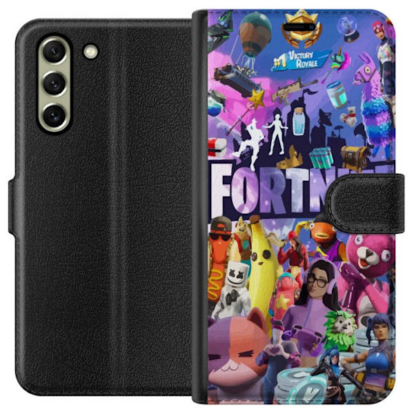 Samsung Galaxy S21 FE 5G Lompakkokotelo Fortnite Hahmot Peliteema Ikonit Peli Suunnittelu Suosittu Taistelurojalainen Lapset Pelihahmojen Teema