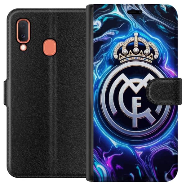 Kompatibelt Lommeboketui til Samsung Galaxy A20e Real Madrid