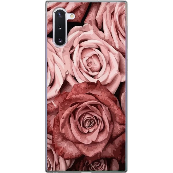Samsung Galaxy Note10 Läpinäkyvä kuori Ruusut