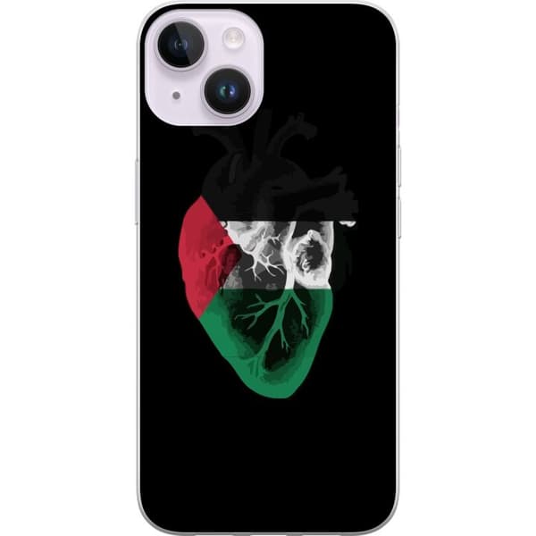 Kompatibelt Mobildeksel til Apple iPhone 14 Palestina Hjerte