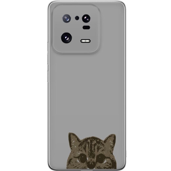 Xiaomi 13 Pro Gennemsigtig cover Grå Katteblik - stilfuld kat