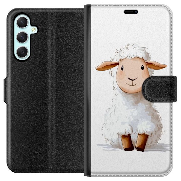 Samsung Galaxy A34 Lompakkokotelo Suloinen Lammas - lasten ja