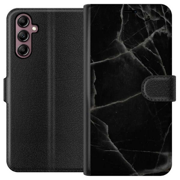 Samsung Galaxy A14 5G Plånboksfodral Svart marmor
