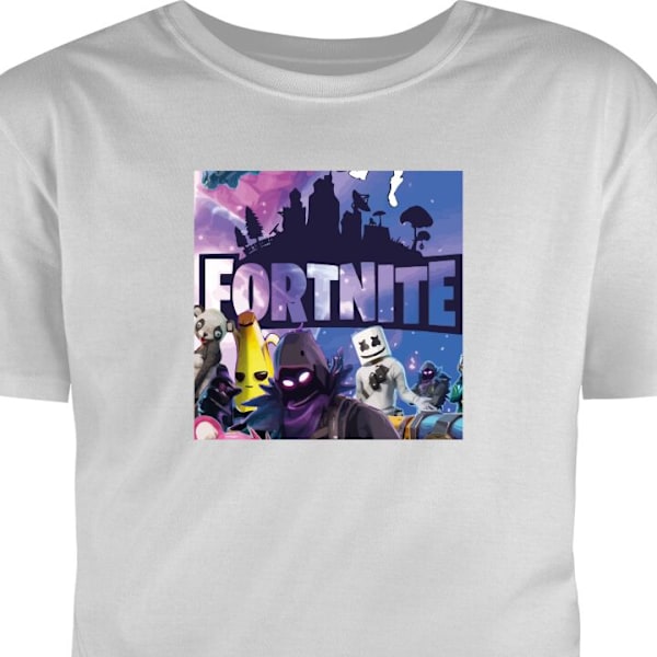 Børne T-shirt | Behagelig T-shirt til Børn Fortnite grå 2-3 År