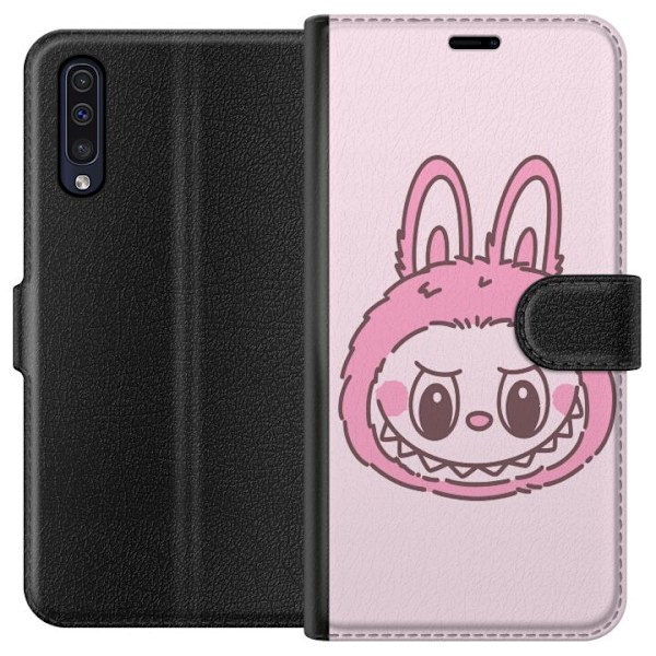 Samsung Galaxy A50 Lommeboketui Labubu Dyrekretsbunnyutgave