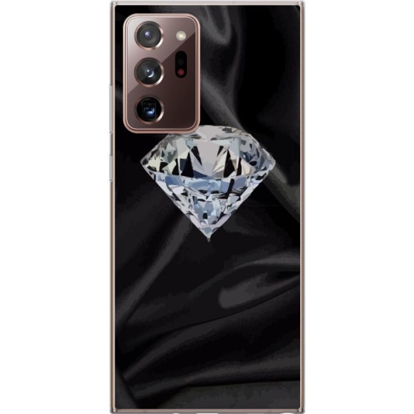 Samsung Galaxy Note20 Ultra Läpinäkyvä kuori Silkkidiamantt