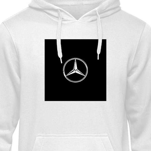 Barn-Hoodie | Mjuk Huvtröja för Barn Mercedes-Benz vit 7-8 År