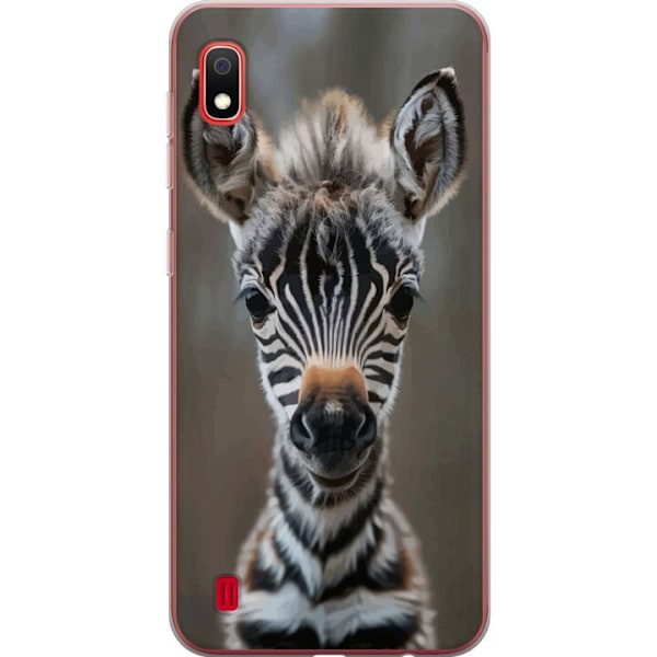 Samsung Galaxy A10 Genomskinligt Skal Giraff Djurmotiv Afrika Natur Grafiskt Motiv Savann Vilda Djur Populär Väggkonst Exotiskt Tema