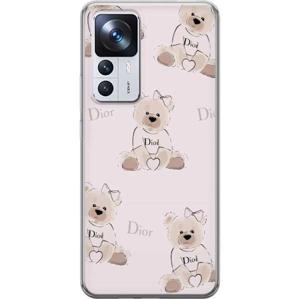 Xiaomi 12T Läpinäkyvä kuori Teddy Dior Vibes - ylellinen na