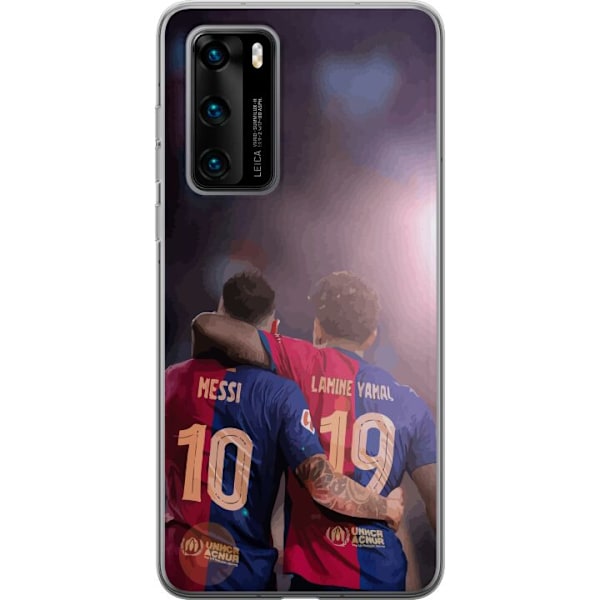 Huawei P40 Gjennomsiktig deksel Lamine Yamal VS Messi