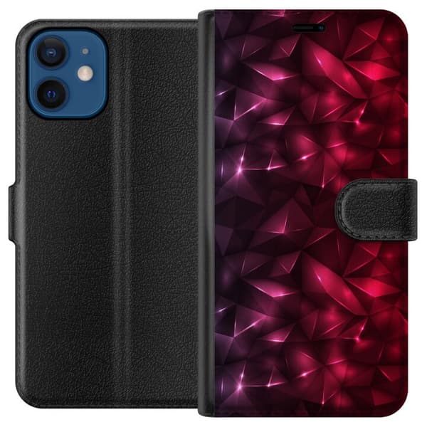 Kompatibelt Plånboksfodral till Apple iPhone 12 Tempting Red