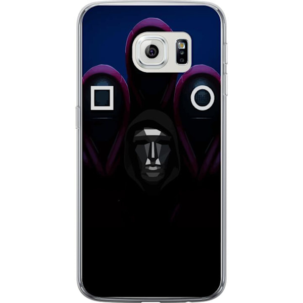 Samsung Galaxy S6 edge Genomskinligt Skal Squid Game Säsong 3 Nya Ikoner Populär Serie TV Motiv Asiatisk Drama Trend Ikoniskt Grafisk Design