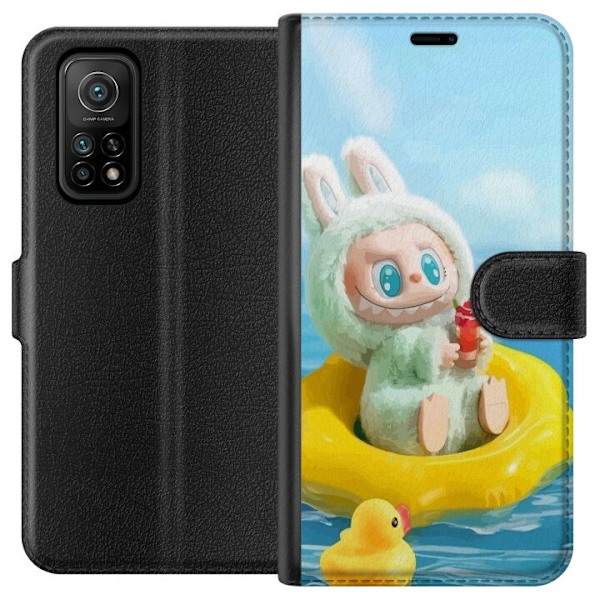 Xiaomi Mi 10T 5G Lompakkokotelo Labubu Stripe Attack - Raidat kohtaavat hirviöt