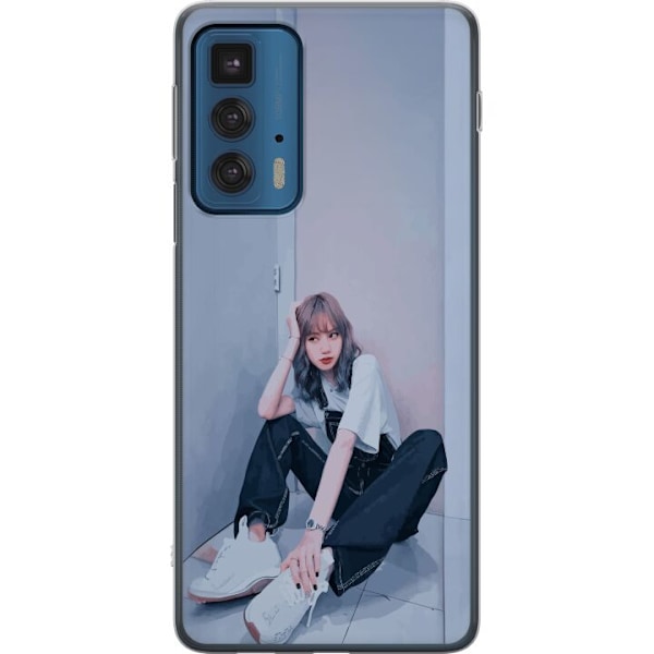 Motorola Edge 20 Pro Genomskinligt Skal Lisa from Blackpink – K-pop Style Icon