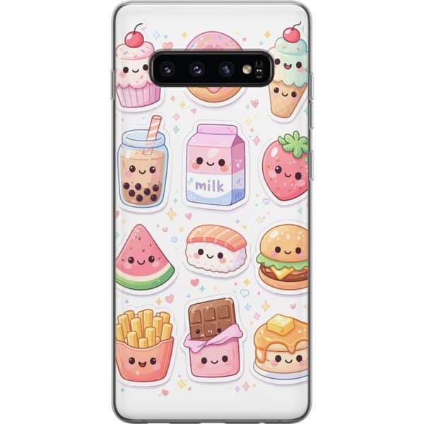 Kompatibelt Mobildeksel til Samsung Galaxy S10 pixelmonster grön