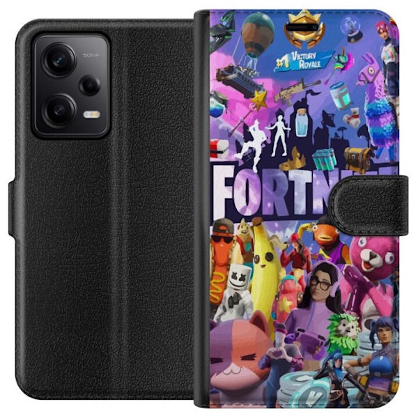 Xiaomi Redmi Note 12 Pro Tegnebogsetui Fortnite Skins Emotes B