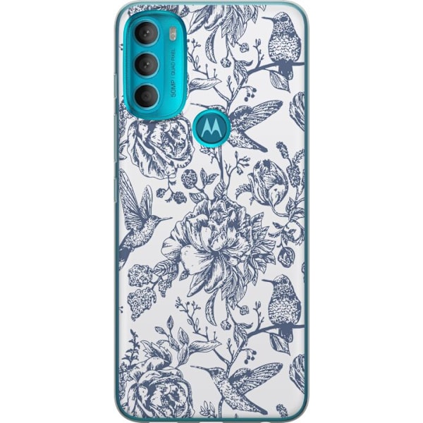 Motorola Moto G71 5G Gennemsigtig cover Blomster & Fugle - Rom