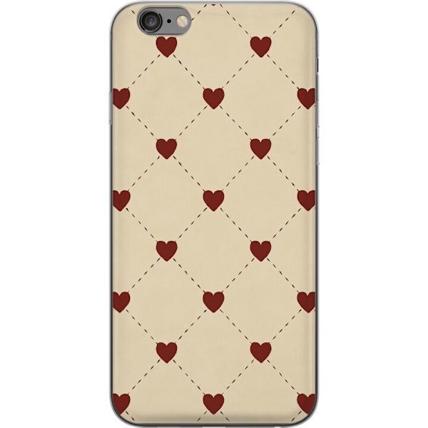 Apple iPhone 6 Plus Läpinäkyvä kuori Sydänverkko