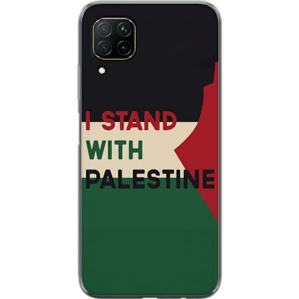 Huawei P40 lite Läpinäkyvä kuori Pysähdy Palestiinan puole
