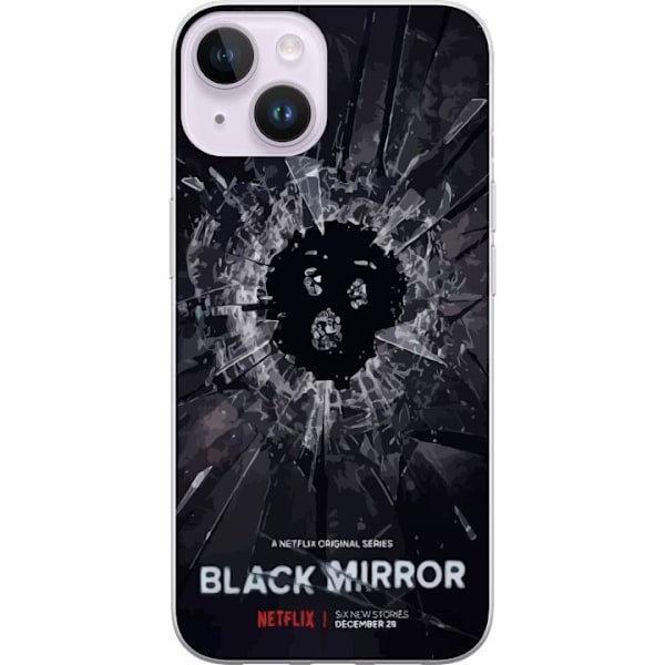 Apple iPhone 14 Plus Genomskinligt Skal Black Mirror Sci-Fi Ne