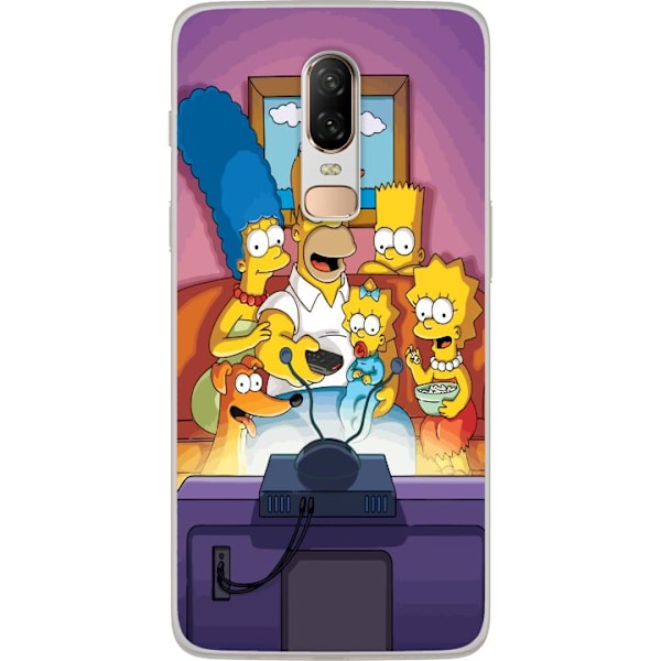 OnePlus 6 Gjennomsiktig deksel Simpsons