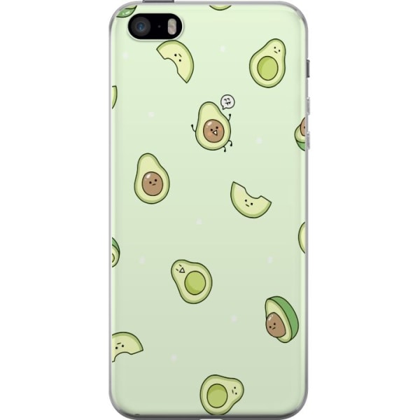 Apple iPhone 5s Gennemsigtig cover Glad Avocado