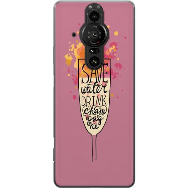 Kompatibelt Mobilskal till Sony Xperia Pro-I Rosa bubbelcitat rosa