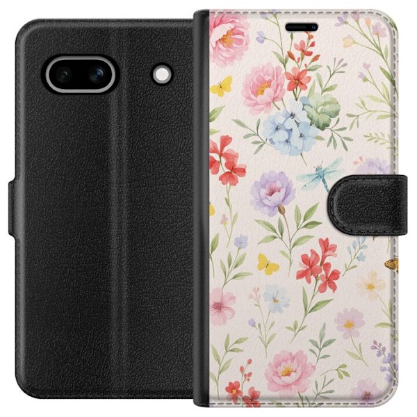 Google Pixel 7a Plånboksfodral Blommor