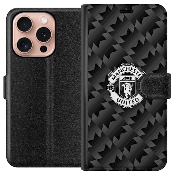 Apple iPhone 16 Pro Lompakkokotelo Manchester United FC