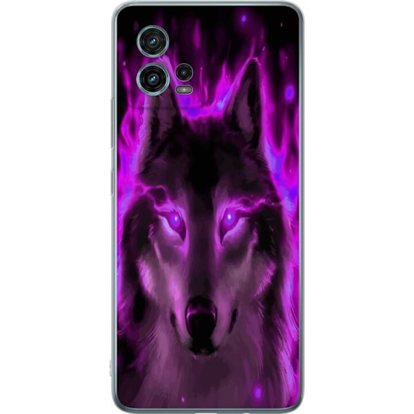 Motorola Moto G72 Läpinäkyvä kuori Susi