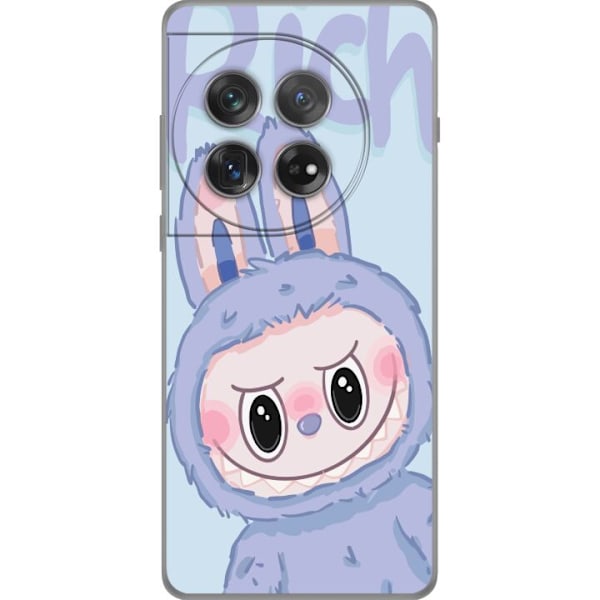 OnePlus 12 Gennemsigtig cover Blå Kanin Labubu