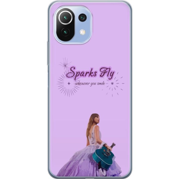 Xiaomi Mi 11 Lite Gennemsigtig cover Taylor Swift - Sparks Fly