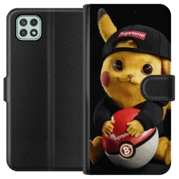 Samsung Galaxy A22 5G Lompakkokotelo Pikachu Supreme