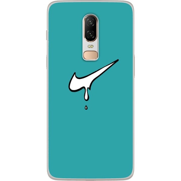 OnePlus 6 Läpinäkyvä kuori Nike