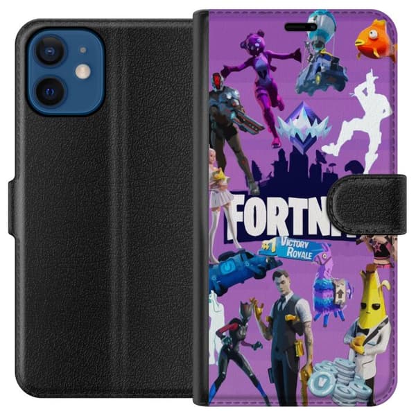 Kompatibel Tegnebogsetui til Apple iPhone 12 mini Fortnite