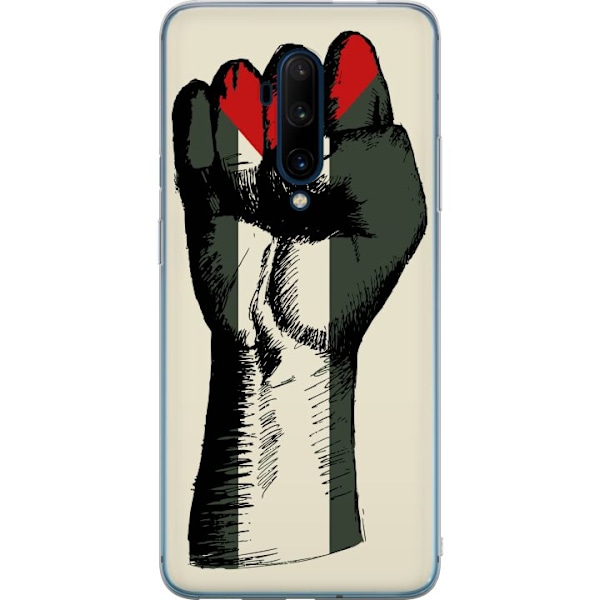 OnePlus 7T Pro Gjennomsiktig deksel Hand knyttet i Palestinas