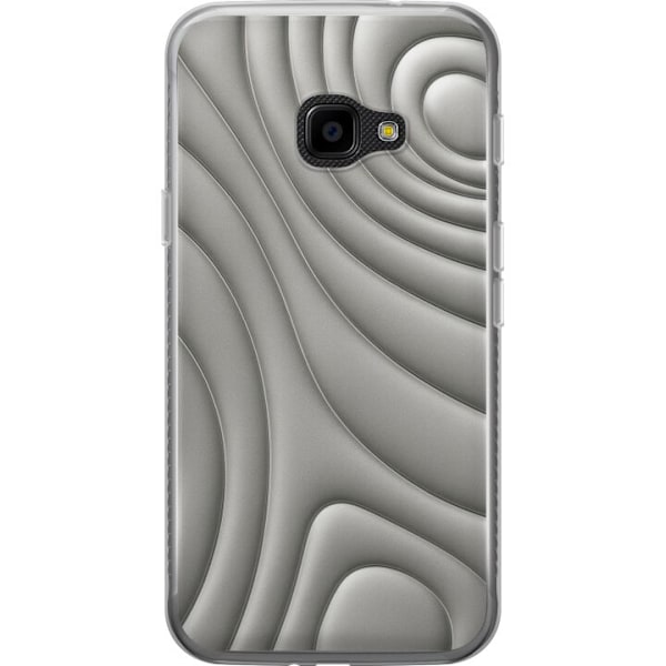 Samsung Galaxy Xcover 4 Gennemsigtig cover Sølvbølger