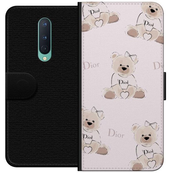 OnePlus 8 Tegnebogsetui Teddy Dior Vibes - luksuriøs bamse i modetil