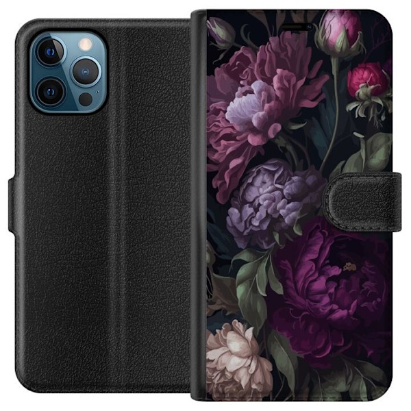 Apple iPhone 12 Pro Max Lompakkokotelo Kukat