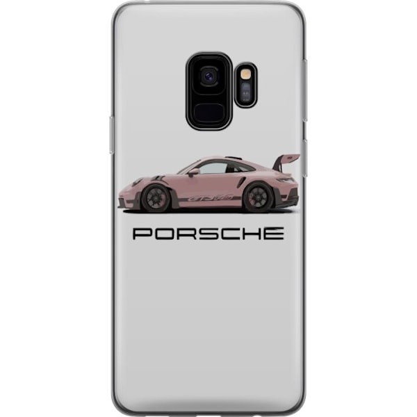 Samsung Galaxy S9 Genomskinligt Skal Porsche 911 Pink