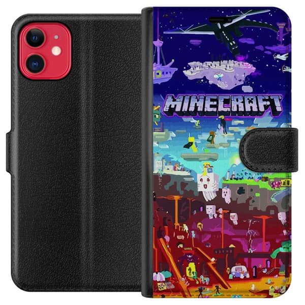 Kompatibel Tegnebogsetui til Apple iPhone 11 Minecraft