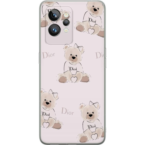 Realme GT2 Pro Läpinäkyvä kuori Teddy Dior Vibes - ylelline
