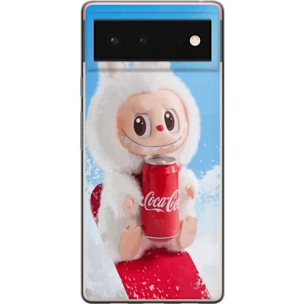 Google Pixel 6 Genomskinligt Skal Labubu Summer Edition