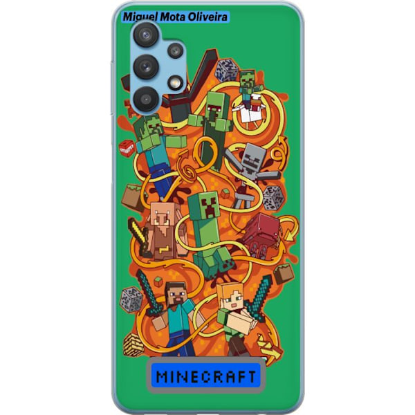 Samsung Galaxy A32 5G Genomskinligt Skal Minecraft