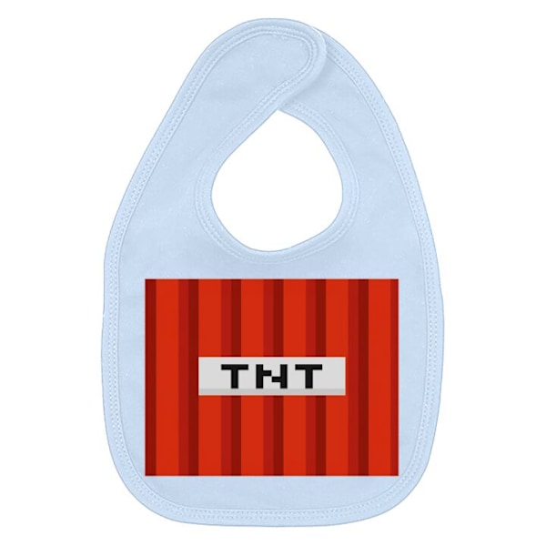 Vauvan Ruokalappu Minecraft TNT Vaaleansininen one size