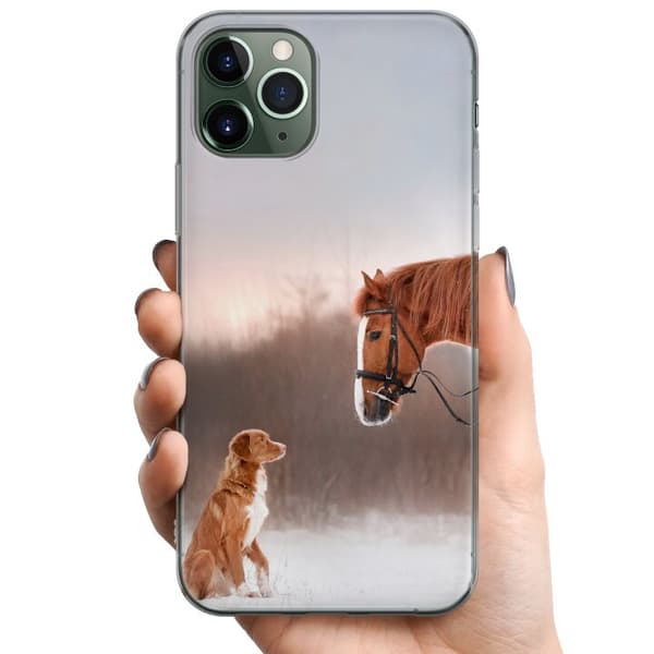 Kompatibelt Mobildeksel til Apple iPhone 11 Pro Hest & Hund