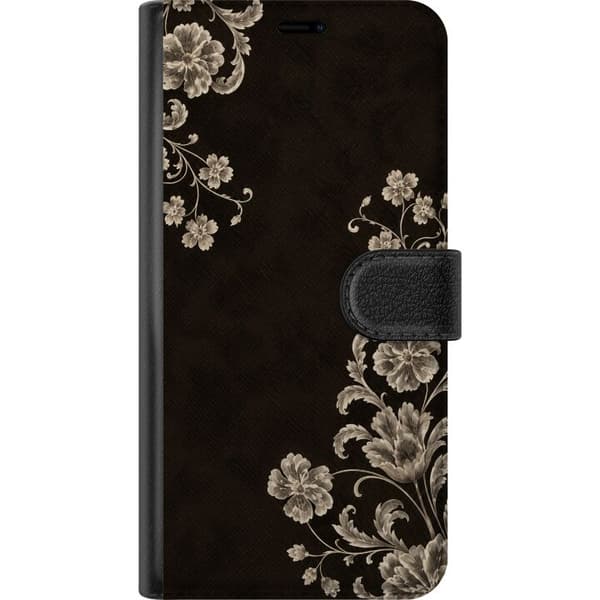 Kompatibel Tegnebogsetui til Apple iPhone 13 mini Midnatsbotanik sort