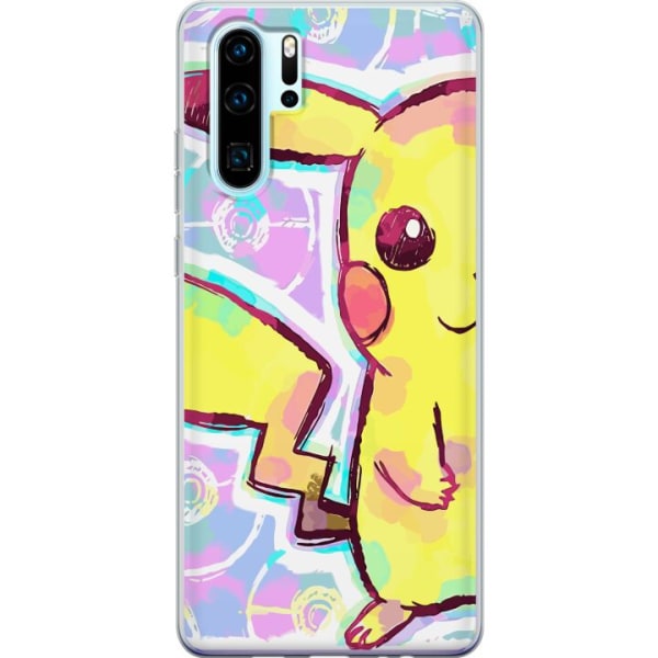 Huawei P30 Pro Genomskinligt Skal Pikachu 3D